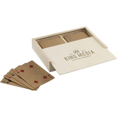 Recycled double deck playing cards