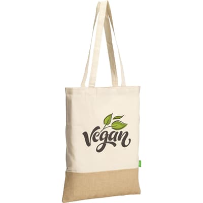 Organic cotton and jute bag (160gsm/4.72oz)