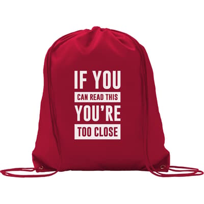 Drawstring polyester backpack