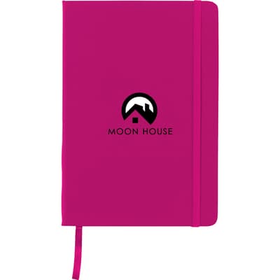 Notebook with plain paper (approx A5)