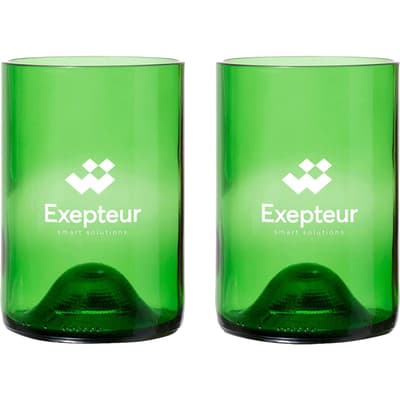 Rebottled® Tumbler drinking glasses (2 pack)