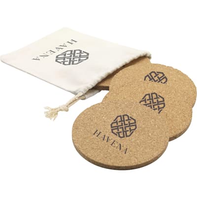 Cork coaster set