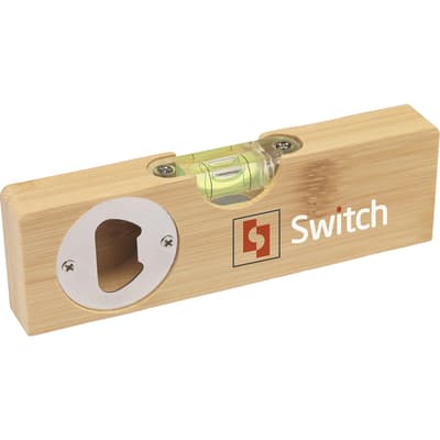 The Level-Up - Bamboo bottle opener & spirit level