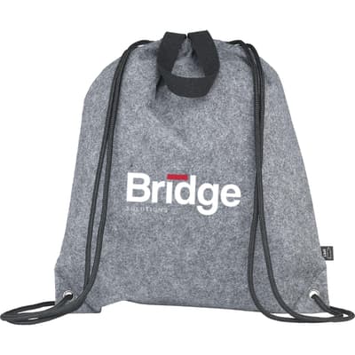RPET Felt drawstring bag