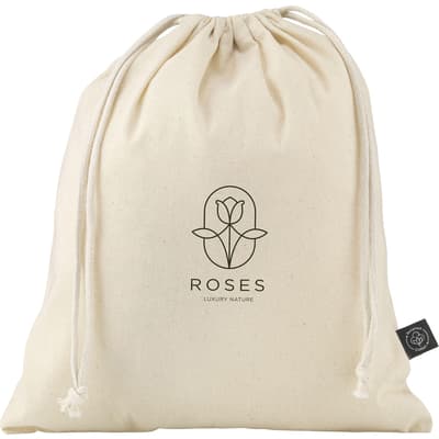 Recycled cotton gift pouch (150 g/m² / 4.4oz)