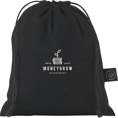 Recycled cotton gift pouch (150gsm/4.4oz)