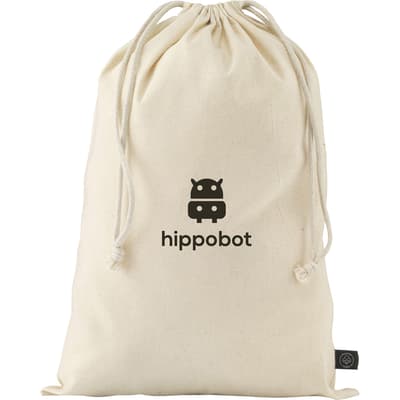 Recycled cotton gift pouch (150gsm/4.42 oz)