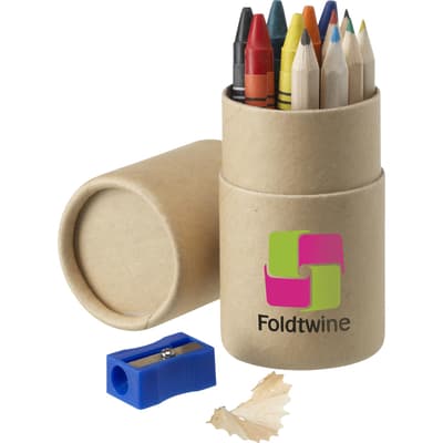 Pencil and crayon set