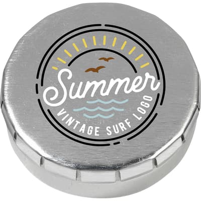 Mini click tin with mints