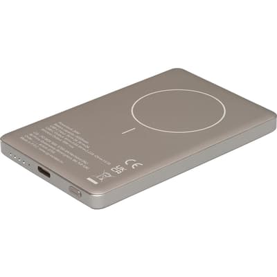 Wireless recycled aluminium power bank (5,000mAh)