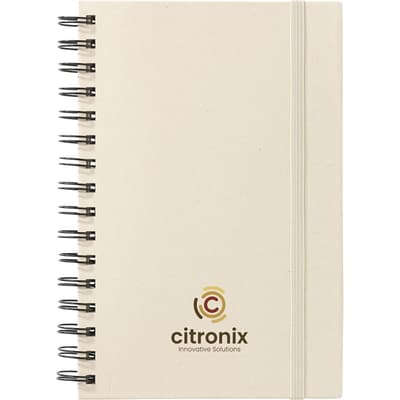 Sugarcane spiral notebook (approx. A5) 