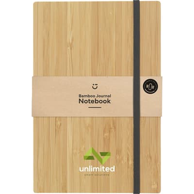 Bamboo note book with naked spine (approx A5)