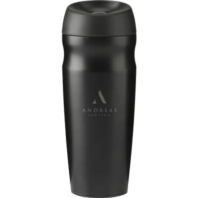 Recycled steel double walled travel mug (450ml)