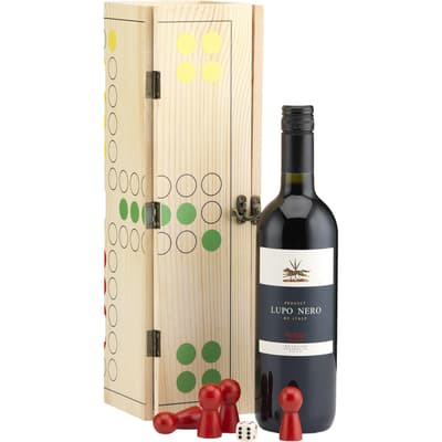 Rackpack wine gift box & ludo game