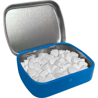 The Rayleigh - Flat hinged tin with sugar free mints