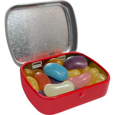 The Lindsell - Flat hinged tin with jelly beans