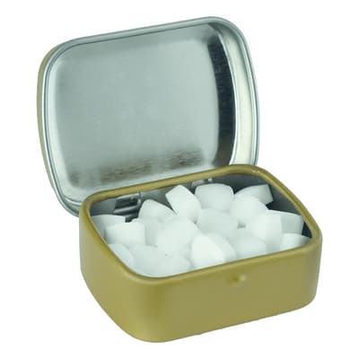 The Wix - Small flat hinged tin with sugar free mints