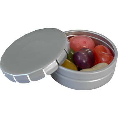 The Warley - Round click tin with jelly beans