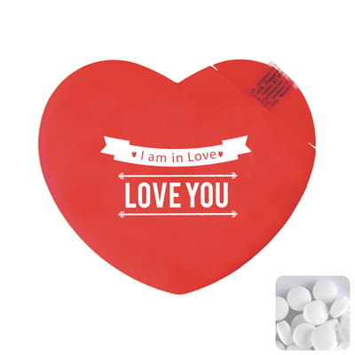 The Soul - Heart mint card with sugar free mints