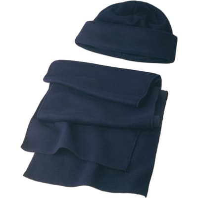 The Russo - Fleece beanie and scarf (embroidered)