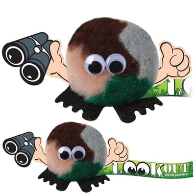 Camouflage Hat & Binoculars - (D)