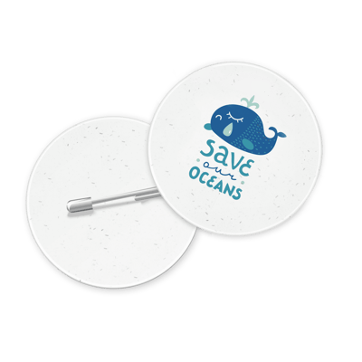 Seeded Paper Button Badges