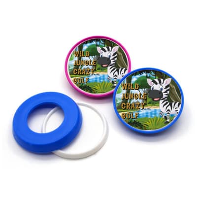 Pop Badge Coloured Plastic