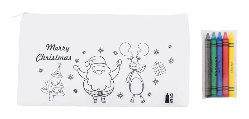 Promotional Colouring Christmas pen case