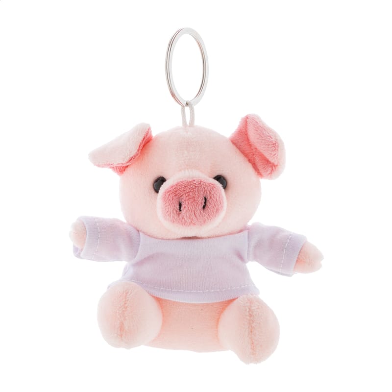 Promotional Plush pig keyring