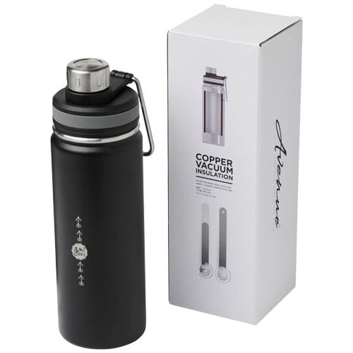 Custom Printed Gessi 590 ml copper vacuum insulated sport bottle