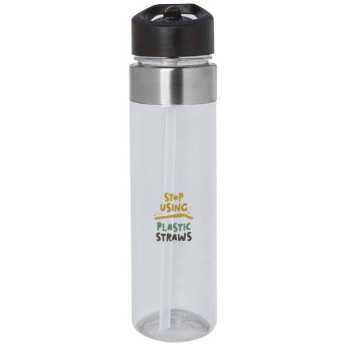 Custom Printed Dylan 650 ml Tritan water bottle with flip spout lid