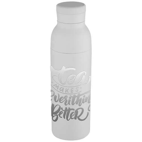 Custom Printed Illuminate 650 ml RCS recycled stainlesss steel double wall insulated water bottle