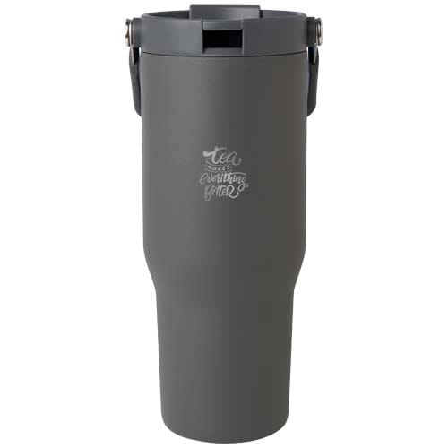 Custom Printed Bronx 900 ml RCS recycled stainless steel copper vacuum insulated tumbler with dual function lid