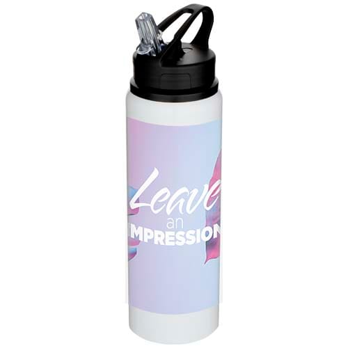 Custom Printed Fitz 800 ml RCS recycled single wall stainless steel water bottle