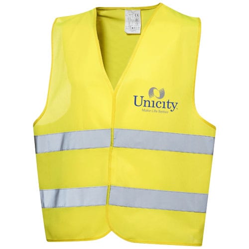 Custom Branded RFX™ Watch-out XL safety vest in pouch for professional use