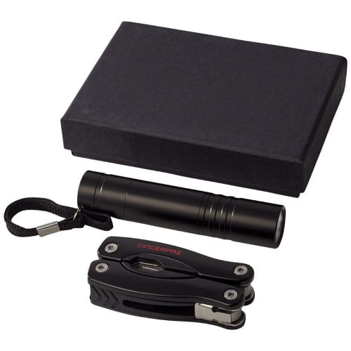 Branded Scout multi-function knife and LED flashlight set