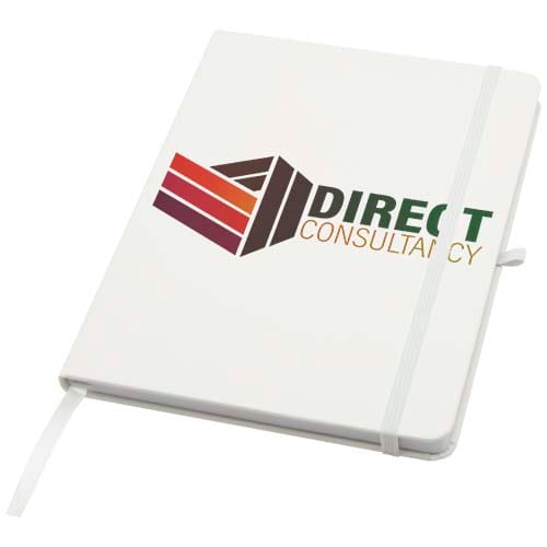 Promotional Teak A5 recycled hard cover notebook with lined pages
