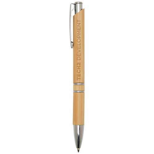 Promotional Wicker bamboo ballpoint pen (black ink)