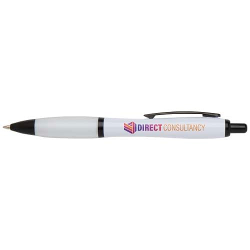 Promotional Nash recycled plastic ballpoint pen with black trims (black ink)