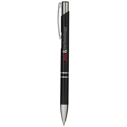 Promotional Moneta aluminium click ballpoint pen (blue ink)