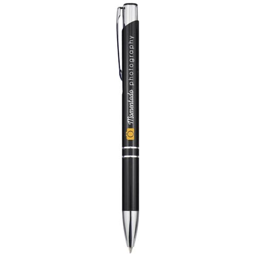 Promotional Moneta aluminium click ballpoint pen (black ink)