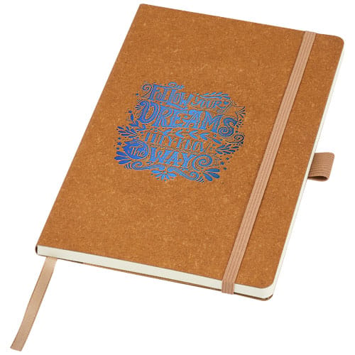 Promotional Kilau recycled leather notebook 