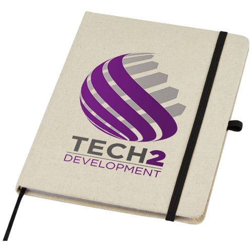 Promotional Tutico organic cotton hardcover notebook