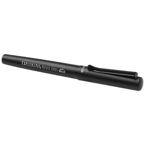Promotional Lucetta recycled aluminium fountain pen (black ink)