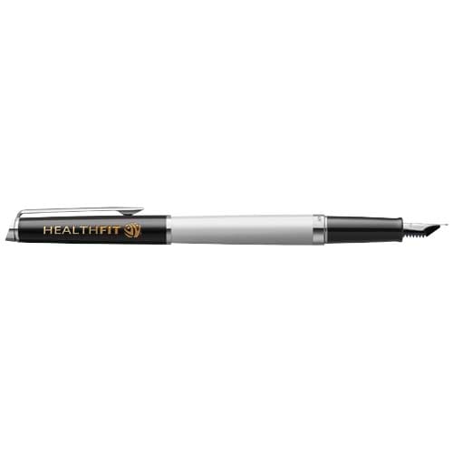 Promotional Hemisphere colour blocking fountain pen with palladium trim (blue ink)