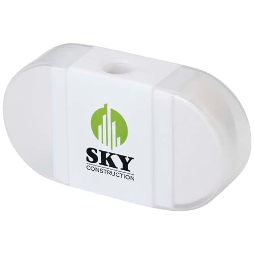 Promotional Velvi pencil sharpener with eraser 