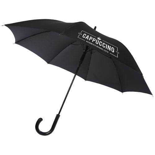 Promotional Fontana 23" auto open umbrella with carbon look and crooked handle
