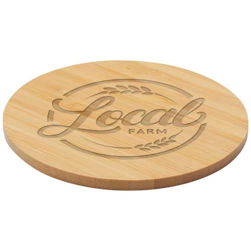 Custom Printed Cha bamboo coaster