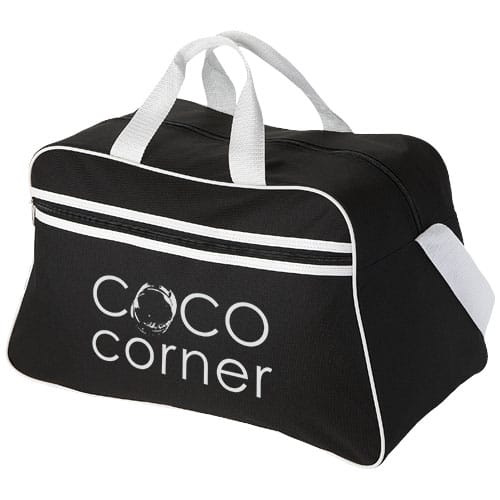 Custom Branded San Jose 2-stripe sports duffel bag 30L
