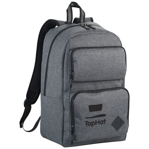 Custom Branded Graphite Deluxe 15" laptop backpack 20L